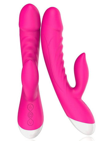 Vibromasseur rabbit rose 10 programmes USB - CR-CAV019